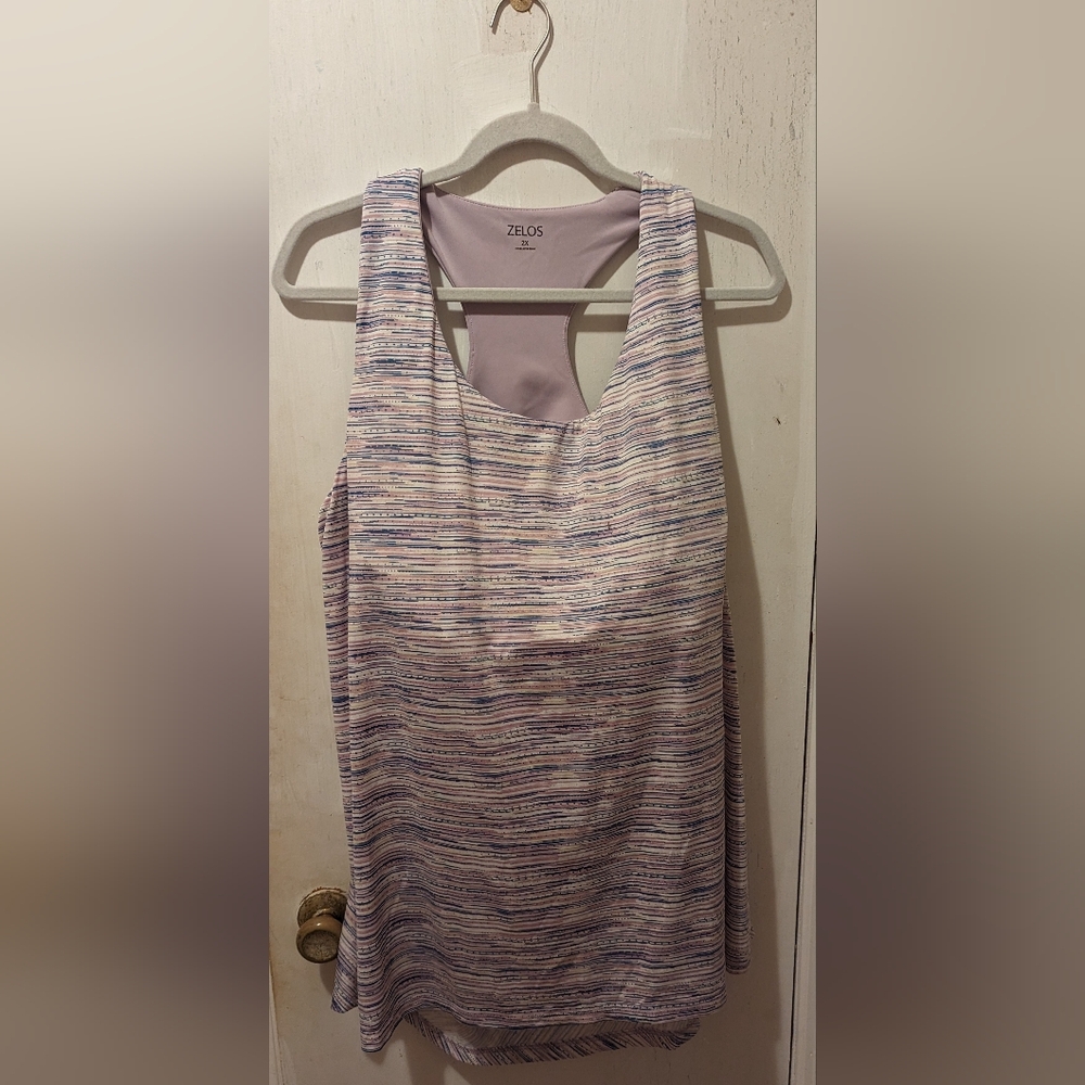 Zelos purple active wear tank top size XXL